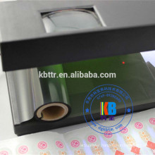 Security printer uv ribbon black to green yellow printing anti-fake labels